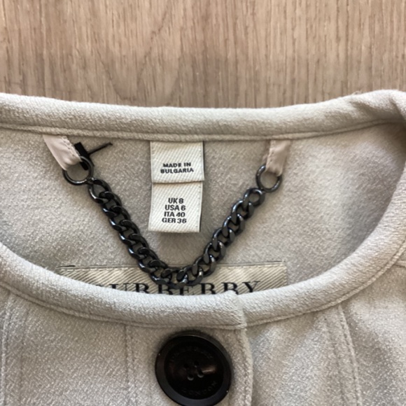 BURBERRY LONDON PEPLUM RUFFLE BLAZER JACKET 40 US 6 - Picture 6 of 10